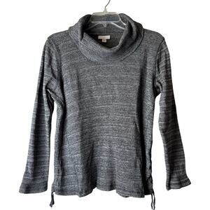 J. Jill Cowl Neck Pullover with Cinch Sides in Black and Gray Petite
Medium